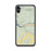 Custom iPhone XS Max Dolores Colorado Map Phone Case in Woodblock