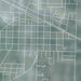Donalsonville Georgia Map Print in Afternoon Style Zoomed In Close Up Showing Details