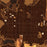 Donalsonville Georgia Map Print in Ember Style Zoomed In Close Up Showing Details