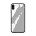 Custom iPhone X/XS Door County Wisconsin Map Phone Case in Classic