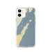 Custom iPhone 12 Door County Wisconsin Map Phone Case in Woodblock