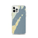 Custom iPhone 12 Pro Door County Wisconsin Map Phone Case in Woodblock
