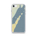 Custom iPhone SE Door County Wisconsin Map Phone Case in Woodblock