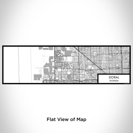 Flat View of Map Custom Doral Florida Map Enamel Mug in Classic