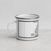 Left View Custom Doral Florida Map Enamel Mug in Classic