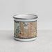 Front View Custom Doral Florida Map Enamel Mug in Woodblock