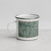 Left View Custom Dothan Alabama Map Enamel Mug in Afternoon