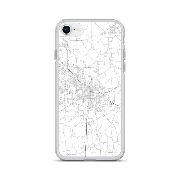 Custom Dothan Alabama Map iPhone SE Phone Case in Classic