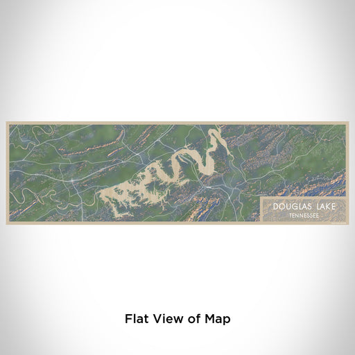Flat View of Map Custom Douglas Lake Tennessee Map Enamel Mug in Afternoon