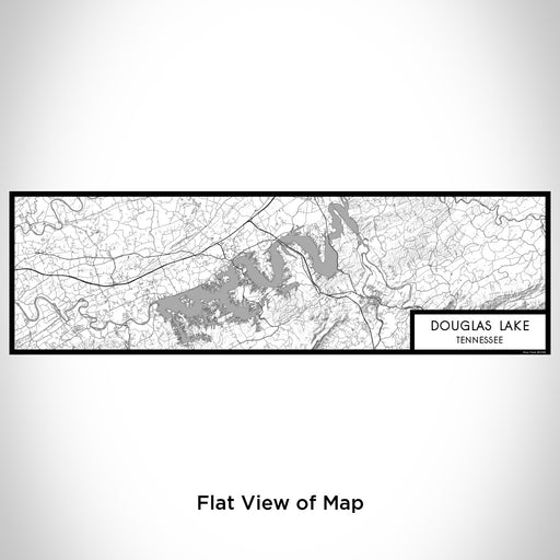 Flat View of Map Custom Douglas Lake Tennessee Map Enamel Mug in Classic