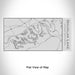 Rendered View of Douglas Lake Tennessee Map Engraving on 17oz Stainless Steel Insulated Cola Bottle