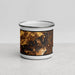 Front View Custom Douglas Lake Tennessee Map Enamel Mug in Ember
