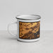 Left View Custom Douglas Lake Tennessee Map Enamel Mug in Ember