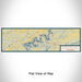 Flat View of Map Custom Douglas Lake Tennessee Map Enamel Mug in Woodblock
