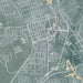Dover Delaware Map Print in Afternoon Style Zoomed In Close Up Showing Details