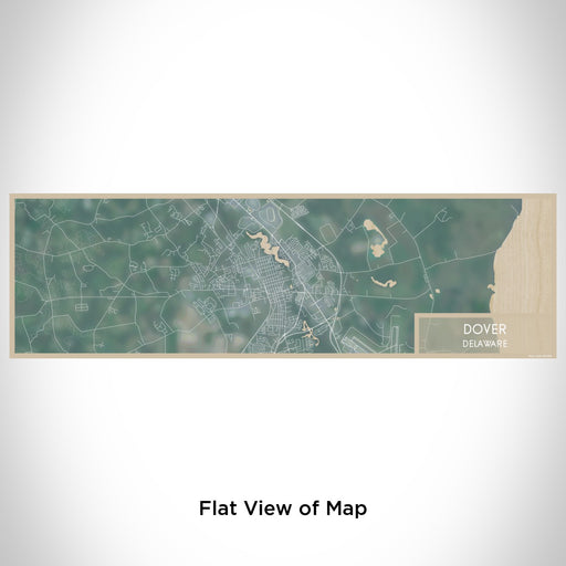 Flat View of Map Custom Dover Delaware Map Enamel Mug in Afternoon