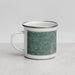 Left View Custom Dover Delaware Map Enamel Mug in Afternoon