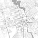 Dover Delaware Map Print in Classic Style Zoomed In Close Up Showing Details