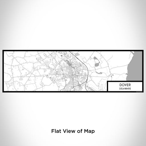 Flat View of Map Custom Dover Delaware Map Enamel Mug in Classic