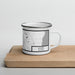Right View Custom Dover Delaware Map Enamel Mug in Classic