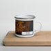 Right View Custom Dover Delaware Map Enamel Mug in Ember
