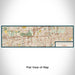 Flat View of Map Custom Downers Grove Illinois Map Enamel Mug in Woodblock
