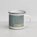 Right View Custom Downey California Map Enamel Mug in Afternoon