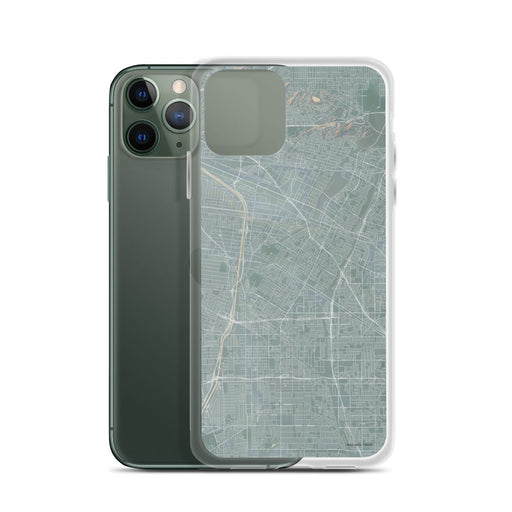 Custom Downey California Map Phone Case in Afternoon