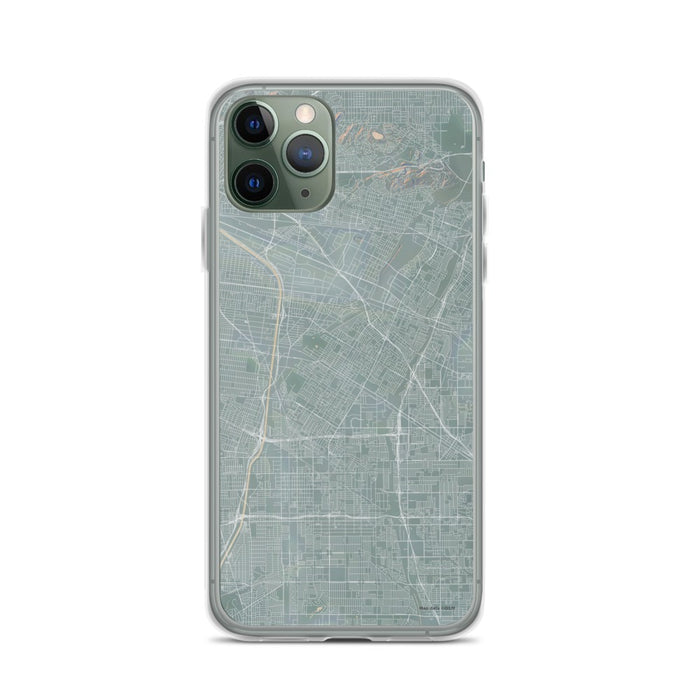 Custom iPhone 11 Pro Downey California Map Phone Case in Afternoon