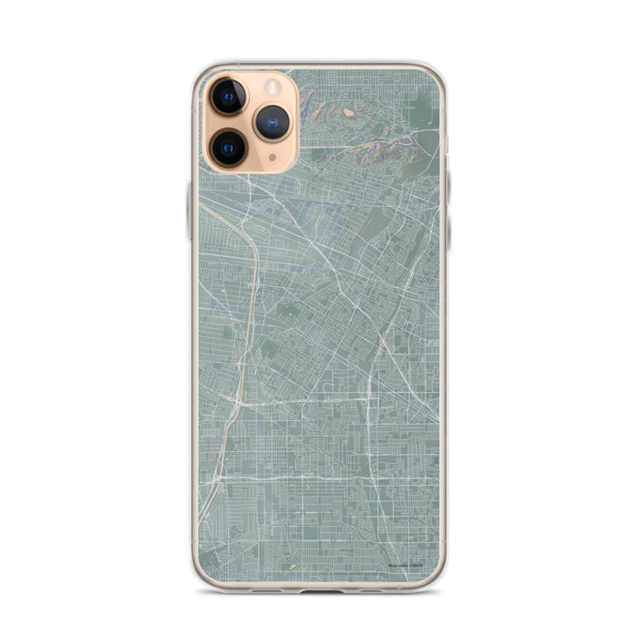 Custom iPhone 11 Pro Max Downey California Map Phone Case in Afternoon