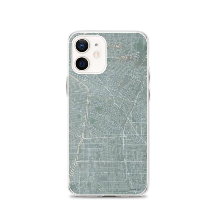 Custom iPhone 12 Downey California Map Phone Case in Afternoon