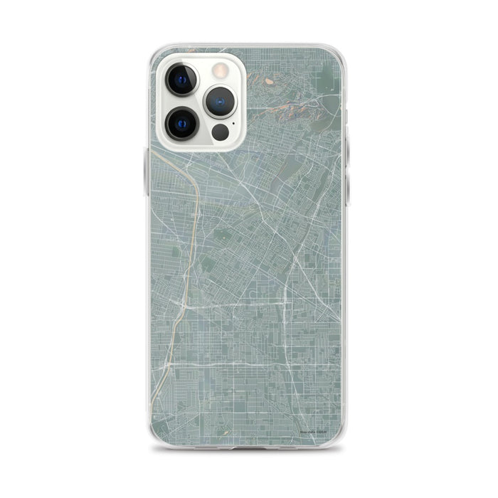 Custom iPhone 12 Pro Max Downey California Map Phone Case in Afternoon