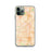 Custom iPhone 11 Pro Downey California Map Phone Case in Watercolor
