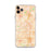 Custom iPhone 11 Pro Max Downey California Map Phone Case in Watercolor