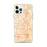 Custom iPhone 12 Pro Max Downey California Map Phone Case in Watercolor