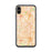 Custom iPhone X/XS Downey California Map Phone Case in Watercolor