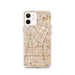 Custom iPhone 12 Downey California Map Phone Case in Woodblock