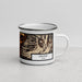 Right View Custom Draper Utah Map Enamel Mug in Ember