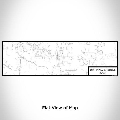 Flat View of Map Custom Dripping Springs Texas Map Enamel Mug in Classic