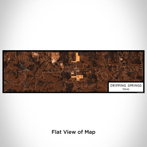Flat View of Map Custom Dripping Springs Texas Map Enamel Mug in Ember