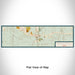 Flat View of Map Custom Dripping Springs Texas Map Enamel Mug in Woodblock