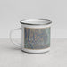 Left View Custom Dublin California Map Enamel Mug in Afternoon
