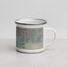 Right View Custom Dublin California Map Enamel Mug in Afternoon