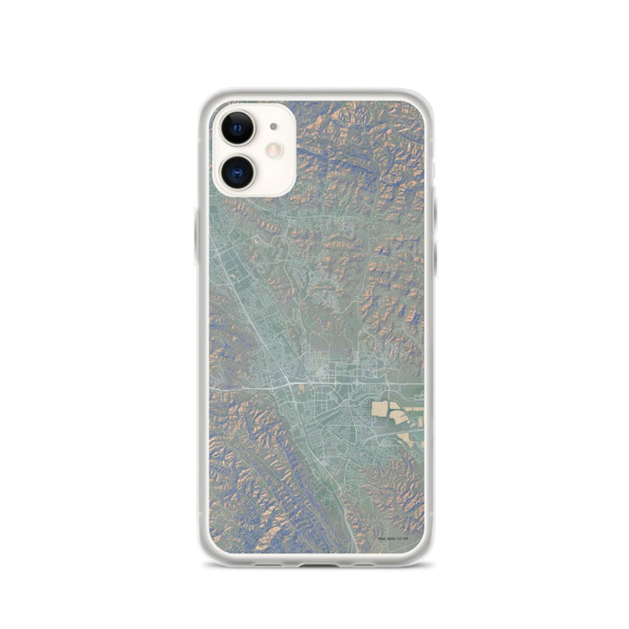 Custom iPhone 11 Dublin California Map Phone Case in Afternoon