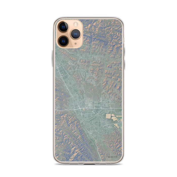 Custom iPhone 11 Pro Max Dublin California Map Phone Case in Afternoon