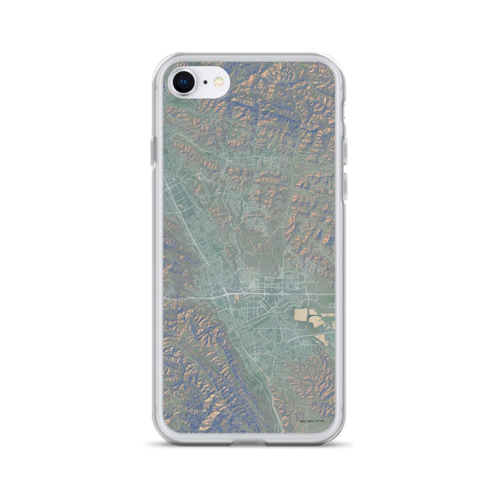 Custom iPhone SE Dublin California Map Phone Case in Afternoon