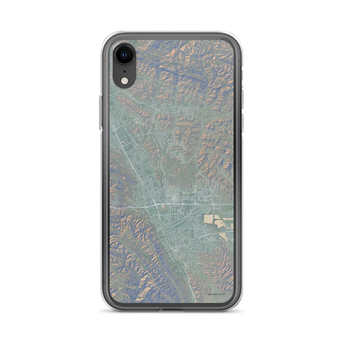 Custom iPhone XR Dublin California Map Phone Case in Afternoon