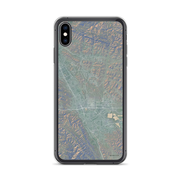 Custom iPhone XS Max Dublin California Map Phone Case in Afternoon