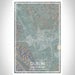 Dublin California Map Print Portrait Orientation in Afternoon Style With Shaded Background