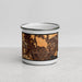 Front View Custom Dublin California Map Enamel Mug in Ember